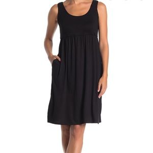 Nordstrom Superfoxx black knit tank dress